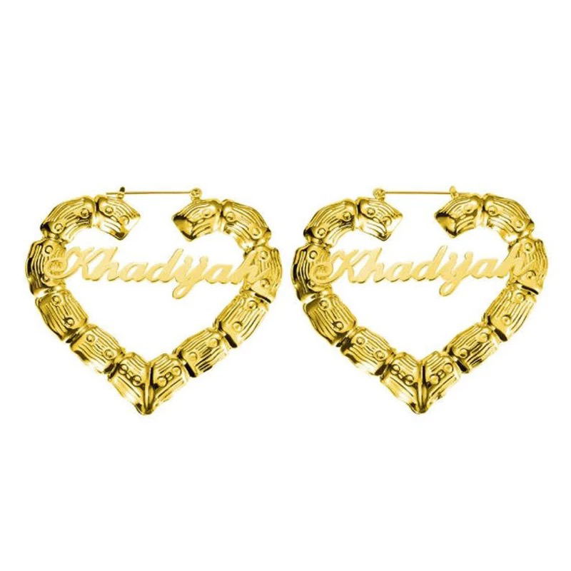 Heart 2025 bamboo earrings